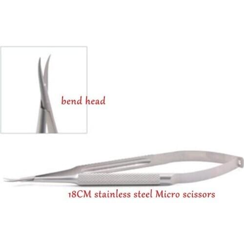 18cm ophthalmic microsurgical instruments Needle Holder Micro scissors Tweezers hand surgery four of equipment Package