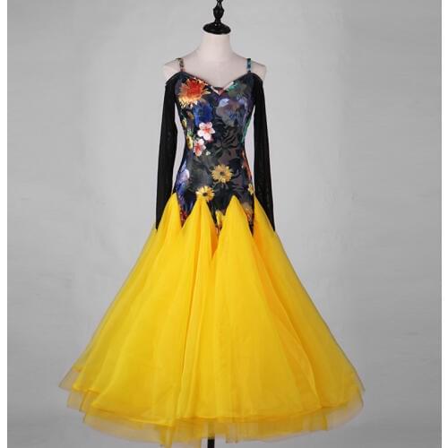 2019 New Costume Sale Ballroom Dance Skirts Newest Design Woman Modern Waltz Tango Dress/standard Competition Dress MQ071