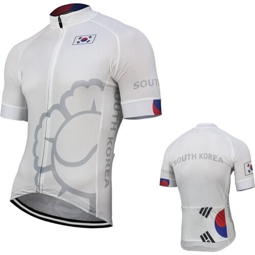2020 Korea Cycling Jersey Summer Mens Cycling Clothing Short Sleeve Road Mountain Race Bike Shirt Bicycle Tops Clothes Maillot