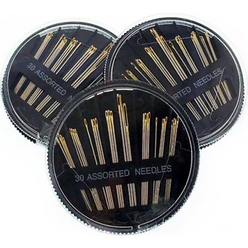 30 Pcs/Box High Quality Assorted Hand Sewing Needles Embroidery Mending Craft Quilt Case for DIY Crafts Patches Fashion