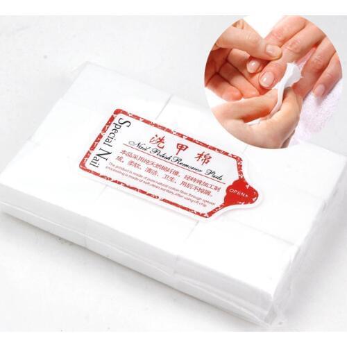 100% Cotton Nail Polish Remover Colorful Pads Paper Nail Wipes Bath Manicure UV Gel Lint-Free Wipes Napkins For Nail Art Tools