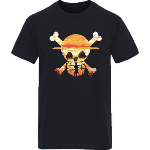 One Piece Cartoon Oversize Round Neck Streetwear Fashion Clothing Tops Tees Leisure Retro New Arrival Plus Size Ropa De Hombre