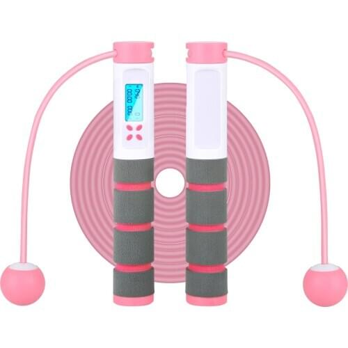 Digital Counting Jump Rope Fitness Sports Skipping Rope with Weight Setting Calories Counter Skipping Wire for Adult Children