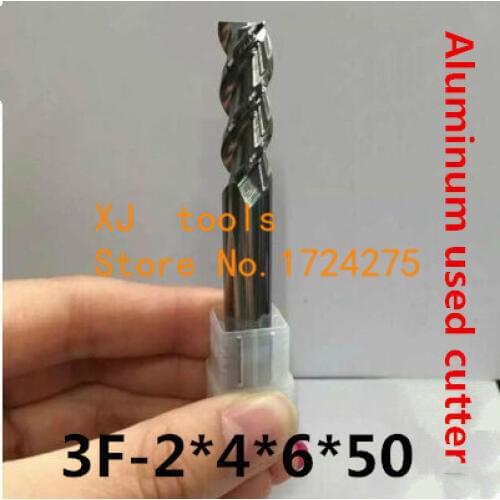 3F-2.0*4*6*50MM alloy aluminum milling cutter, carbide aluminum milling cutter,CNC End milling cutter ,CNC Milling pin tool