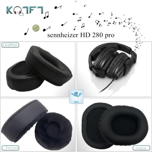 KQTFT 1 Pair of Velvet leather Replacement EarPads for sennheizer HD 280 pro Headset Earmuff Cover Cushion Cups