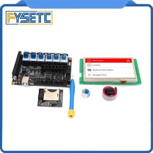 FYSETC F6 V1.3 ALL-in-one Mainboard + 4.3" Touch Screen + 6pcs TMC2100/TMC2208 /TMC2130 v1.2/DRV8825/S109/A4988/ST820