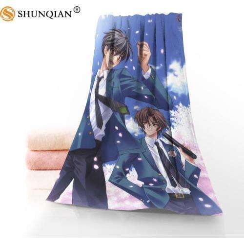 New Custom boy love couple anime Towel Printed Cotton Face/Bath Towels Microfiber Fabric For Kids Men Women Shower Towels