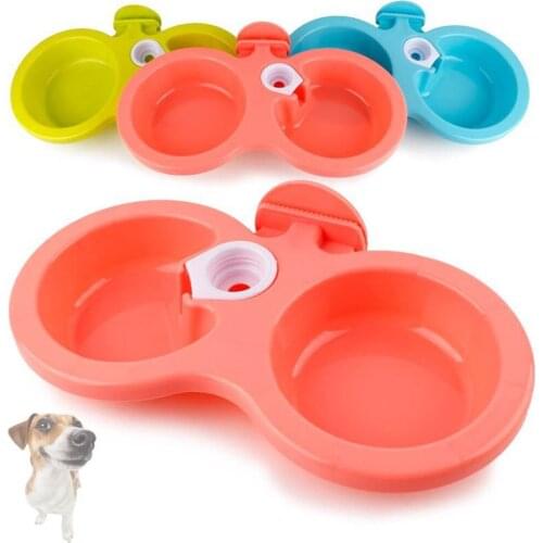 Plastic Pet Dog Bowl Food Water Drinking Cage Cup Hanger Food Water Bowl Travel Bowl For Pet Feeding Tools Hot Sale