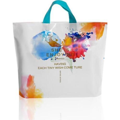 100Pcs/Lot Plastic Jewelry Gift Bags Shopping Pouch Wedding Clothes Food Baking Bread Shoes Supermarket Supplies Packaging Pouch