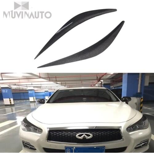 Applicable for Infiniti Q50 carbon fiber headlamp eyelid eyebrows Q50 2014-2016