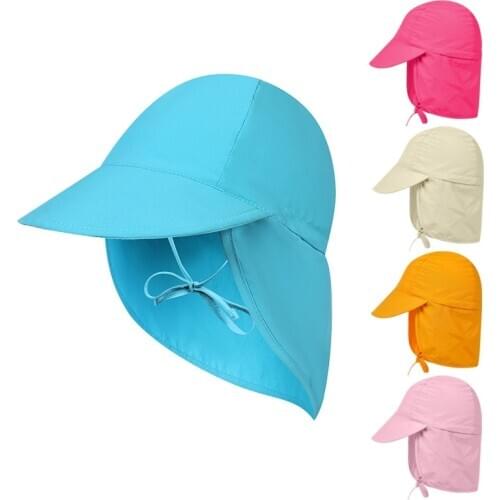 Adjustable Hiking Hats SPF 50+ Baby Outdoor Sun Caps Summer Boys Travel Beach Girls Hat Kids Infant Children Fishing Hats