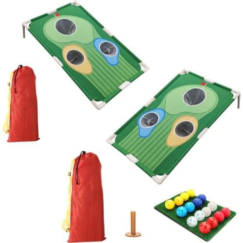 Golf Practice Hole Board Golf Swing Practice Net Indoor And Outdoor Portable Oxford Cloth Material Thick Fabric Durable