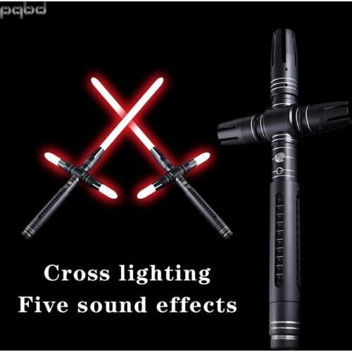 Pqbd Lightsaber Metal Hilt Heavy Dueling Cross With Sound Children Gift metal lightsaber with sound gift for children