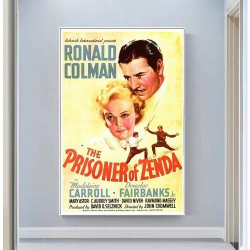 V0714 The Prisoner of Zenda (2) Vintage Classic Movie Wall Silk Cloth HD Poster Art Home Decoration Gift