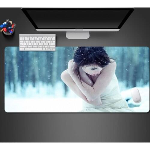 High Quality Beauty Snow Photo Mouse Pad Personalized Creative Cool Natural Rubber Best-Selling Office Computer Keyboard Pads