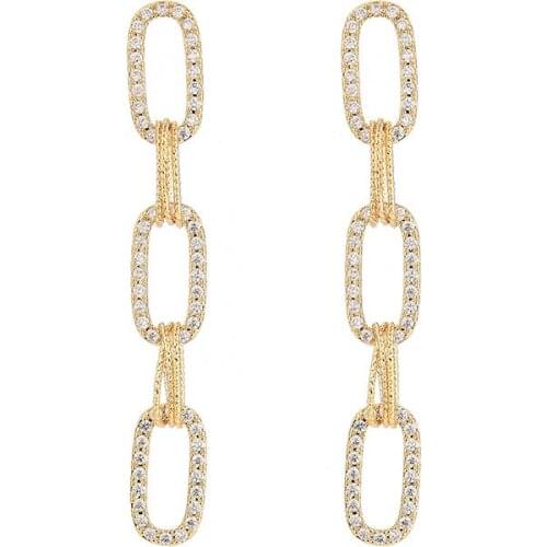 High Quality S925 Ear Needle Korean Drop Earrings For Women 2021 Trendy Female Long Earrings Fashion Jewelry