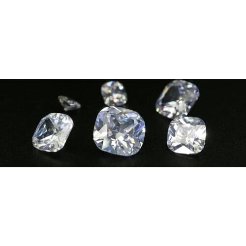 1Pcs Multiple Size Cushion Cut Moissanite Stone Faceted Imitated Diamond Loose Gemstone for DIY Engagement Ring D Color 4140020