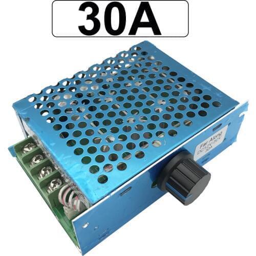 12V 24V 36V PWM DC Motor Speed Controller 30A 12V-50V With Speed Control Switch Use For DC Brushed Motor