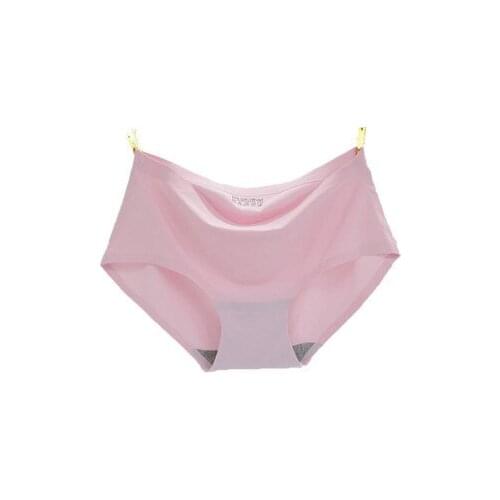 2022 Sexy Ice silk big yards transparent non-trace ladies underwear health breathable briefs pants shorts comfortable