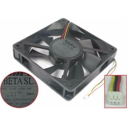 Nidec D12T-12PM 29B DC 12V 0.16A 120x120x25mm 3-Wire Server Cooling Fan