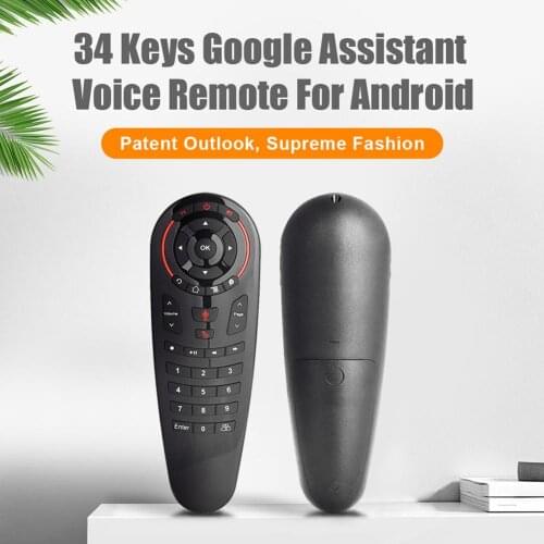 34 Keys Google Assistant Voice G30 2.4G Wireless Voice Air Mouse 18 Keys Gyro Sensing Smart Remote Control Accessories & Parts