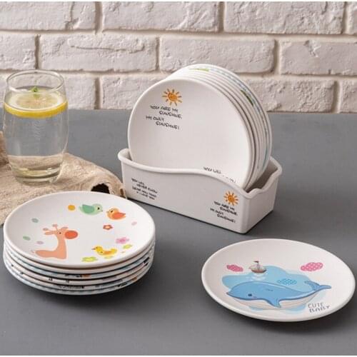 6 Inch Square Dinner Plate Fruit Food Tray Dinner Dishes Candy Cute Plate Snack Dish Fruit Food Plate Household Plate