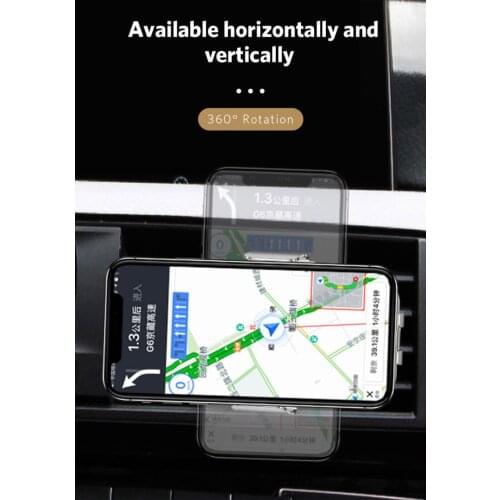 The New V8 15W Car Wireless Charger Phone Holder Air Vent Mount Auto Induction Fast Charging Aluminum Alloy Phone Holder
