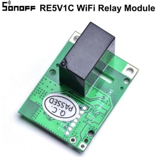 SONOFF Wireless Smart Switch RE5V1C - 5V Wifi Inching/Selflock Relay Module Work With EWelink APP Amazon Alexa Google Home IFTTT