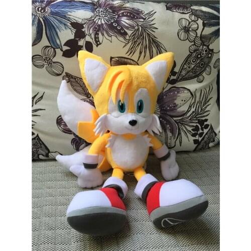 The Hedgehog Large Tails Yellow Plush Doll Stuffed 40cm NEW