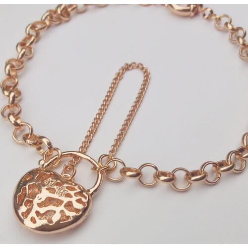 Gold Heart Pendant Anklets For Women Romantic Gift Ankle Bracelet