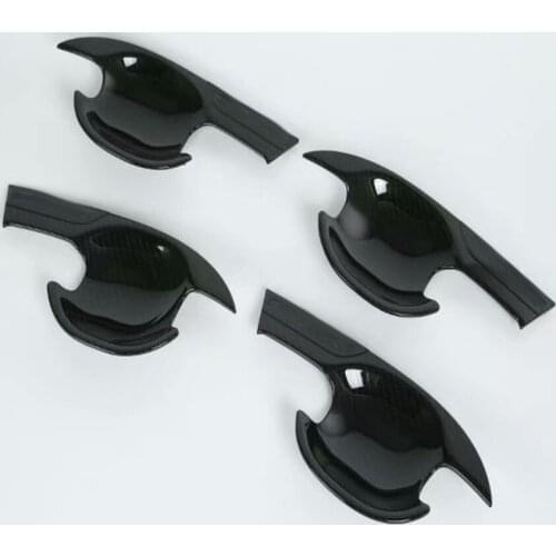 For Suzuki SX4 S-Cross Facelift 2017 2018 2019 2020 ABS Carbon Fiber Car Door Handle Bowl Side Door Bowl Cover Trim Protectors
