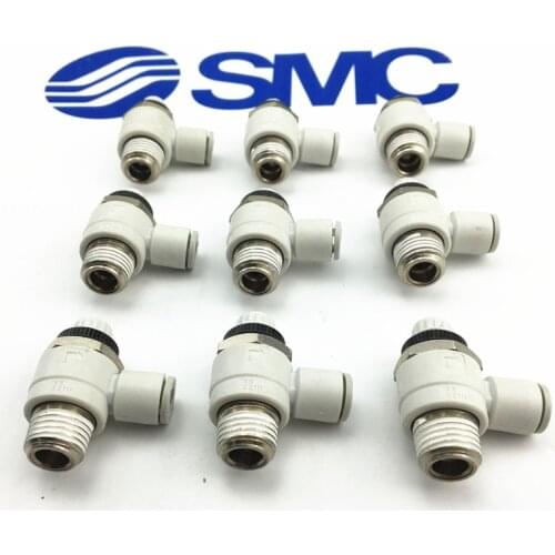 AS2211F-01-04S AS2211F-01-06S AS2211F-01-08S AS2211F-01-10S SMC Speed Controller with One-touch Fitting AS2211F series