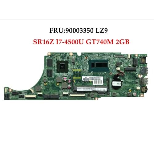 FRU:90003350 For Lenovo Ideapad U430 U430P Laptop Motherboard DA0LZ9MB8F0 LZ9 SR16Z I7-4500U DDR3 GT740M 2GB Fully Tested