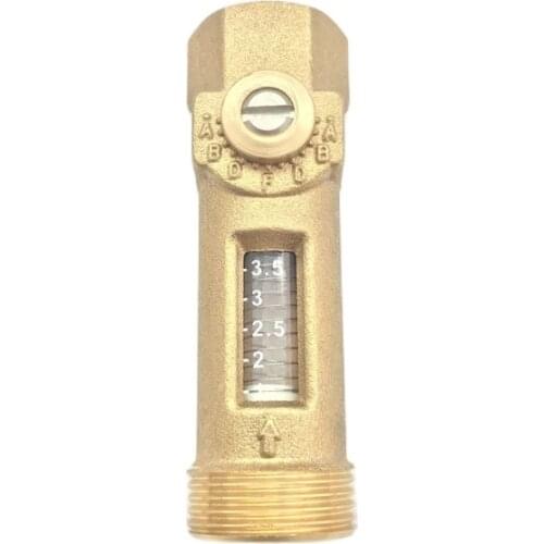 G3/4 Male* G1/2 Female Mechanical Flow Meter Reading 1-3.5L/min USC-MS21TB Spring flowmeter Brass Flow reader Balancing Valve