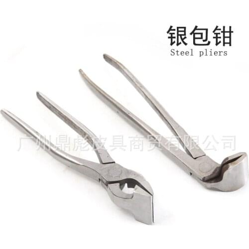 Handmade diy leather tools, leather bag making pliers, curved straight wallet pliers