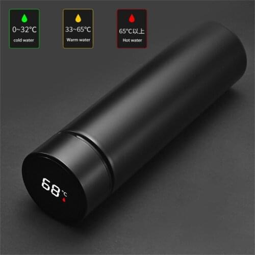 Intelligent Digital Thermos Water Bottle Touch Display Temperature Stainless Steel Thermoses Coffee Thermal Mug Insulation Cups