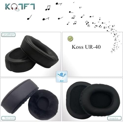 KQTFT 1 Pair of Velvet leather Replacement EarPads for Koss UR-40 Headset Earmuff Cover Cushion Cups
