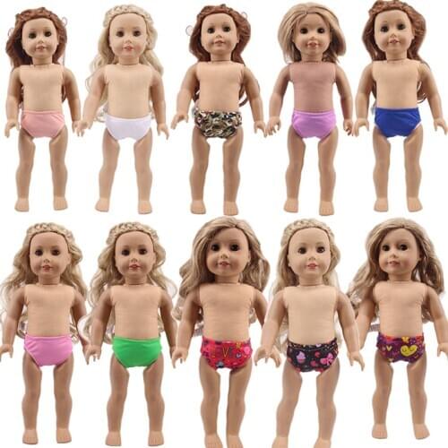 Doll Underwear American Female Doll Accessories Handmade Colorful Underwear For 18 Inch American&43Cm Baby New Born Doll，Gift