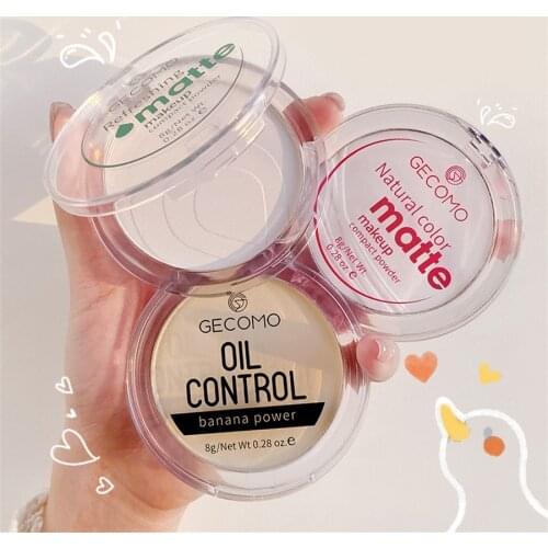 Matte Face Powder Moisture Concealing Oil-Control Face Beauty for Student Long Lasting Makeup Cosmetics E1311