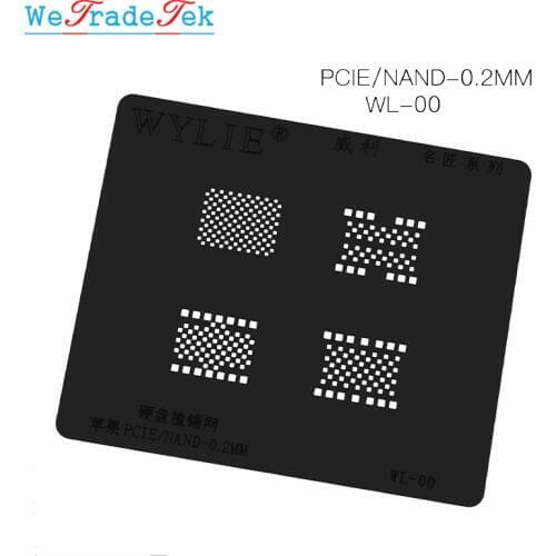 WYLIE Chip BGA Reballing Stencil Kits Square Hole Solder Template for Phone XS MAX XR X 8 8P 7P 7 6P 6 5 5S IC NAND PCIE