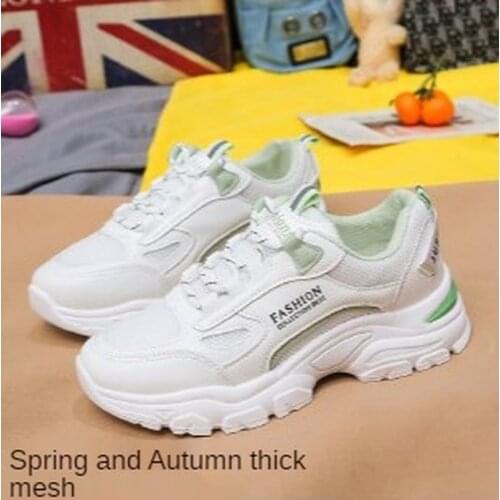 Fashion Womens Sports Shoes 2021 Outdoor Comfortable Platform Casual Women Vulcanize Shoes Breathable Mesh Lace-up Women Shoes