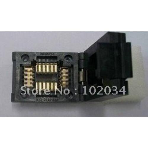100% NEW IC51-0644-824 TQFP64 QFP64 LQFP64 IC Test Socket / Programmer Adapter / Burn-in Socket ( IC51-0644-824-1)0.8MM