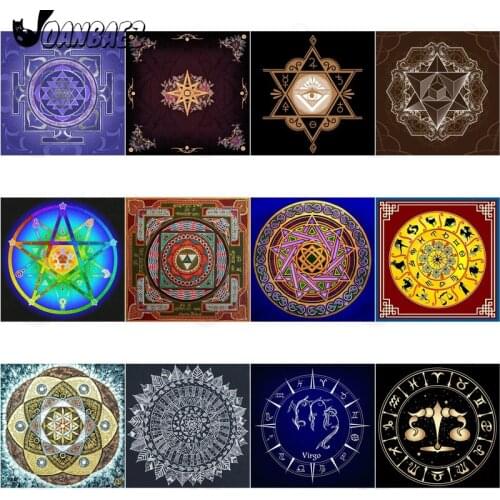 Pentagram Diamond Painting Geometric 5D Diy Mosaic Abstract Cross Stitch Kit Embroidery Inlaid Home Decoration Gift