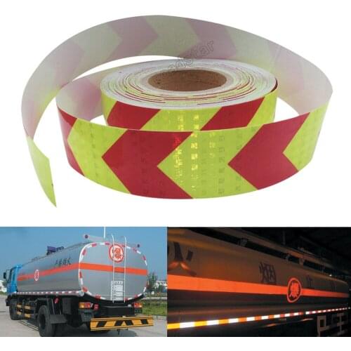 10 Roll Wholesale arrow safety warning tape caution tape Reflective Safety Warning Conspicuity Tape
