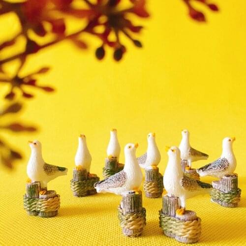 Sale~10 Pcs bird/pigeon/animals//miniatures/cute/ fairy garden/gnome/moss terrarium decor/crafts/bonsai/bottle garden/D001 DIY