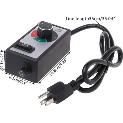 AC 120V 15A Fan Variable Voltage Speed Control Electric Motor Rheostat Governor