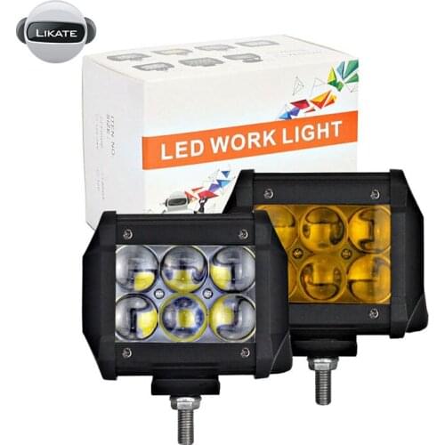 LKT LED Bar 4D LED Light Bar 4inch LED Work Light For Driving Tractor Offroad Boat Car Truck ATV SUV 4WD 4x4 12V 24V