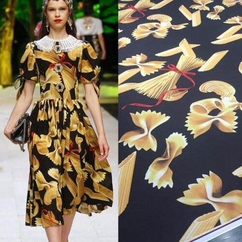 145cm Width Fashion Butterfly Spaghetti Printed Imitate Silk Satin Or Chiffon Fabric For Woman Dress Blouse DIY Cloth Sewing