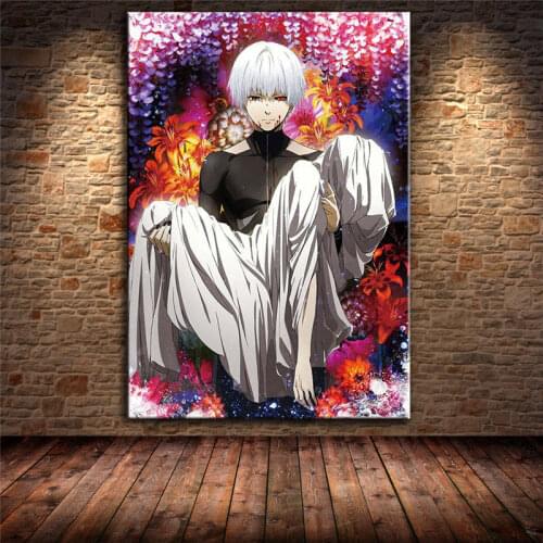 Japanese Anime Popularity Cartoon Tokyo Ghoul Canvas Painting Posters and Prints Cuadros Wall Art Pictures for Bedroom Unframed