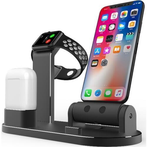 Charging Dock Station Stand Holder for AirPods IPad Air Mini for Apple Watch 38mm 42mm iPhone X 8 7 6 6S 5S SE Plus